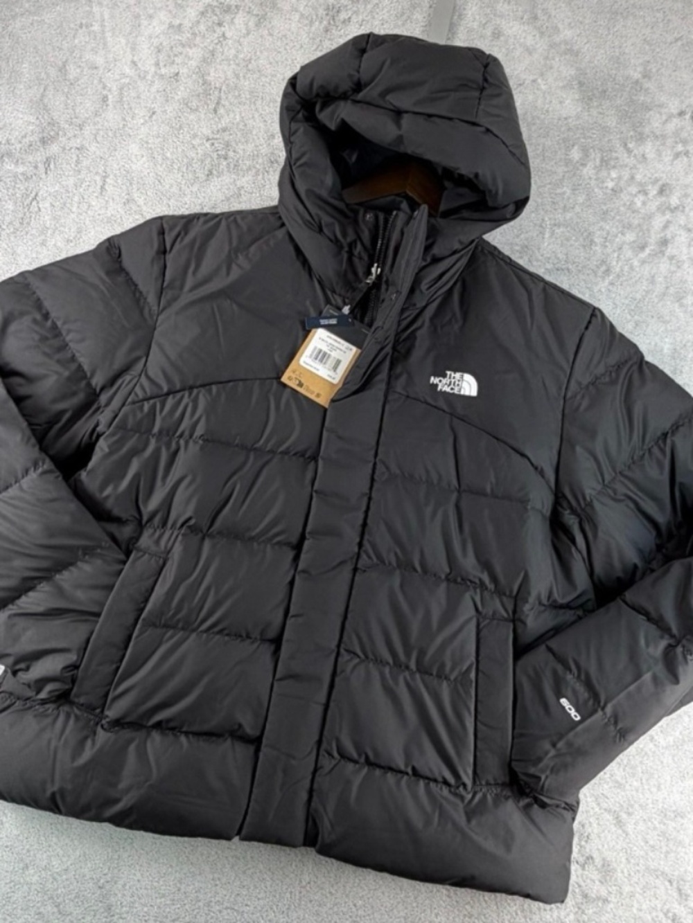 The North Face Baltic Down Puffer Hoodie Men’s L Black 600 Fill